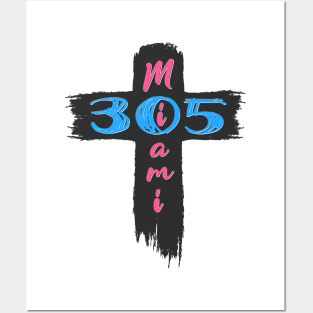 Faithful in the 305: Miami Cross Design Posters and Art